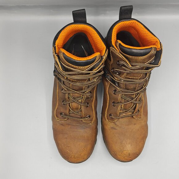 Timberland Pro Steel Toe SZ 11 M Men Hypercharge Work Boot Brown A7625 pre-owned